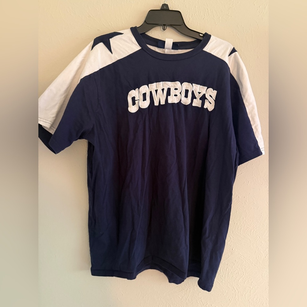 Dallas Cowboys Authentic Women's Oversized Cotton Jersey Style T-shirt